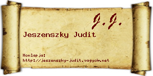 Jeszenszky Judit névjegykártya
