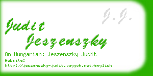 judit jeszenszky business card